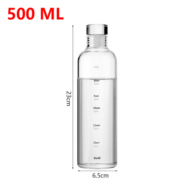 Water Bottle With Time Marker Zendrop