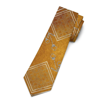 Orange Titanium Gentleman's Business Tie Printify