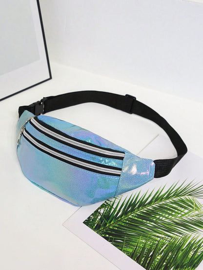 Gradient Polyester Sling Bag