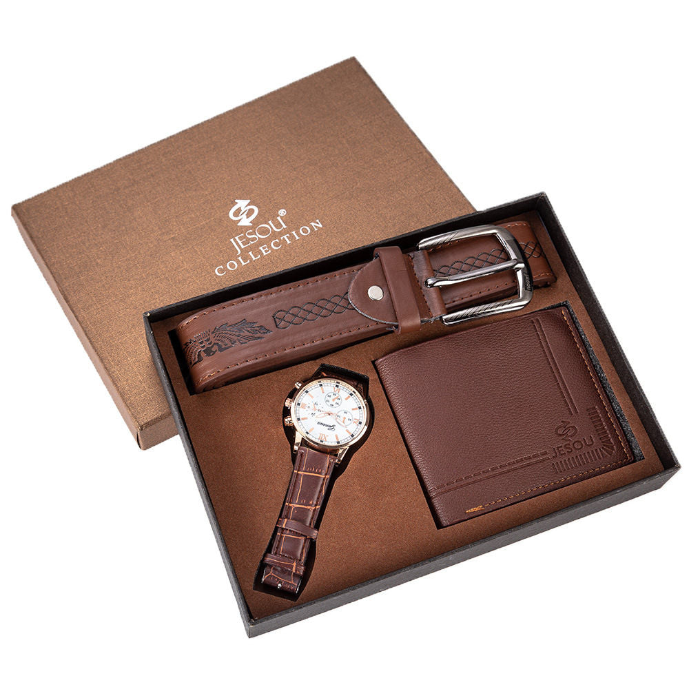 Men's Watch, Belt and Wallet Gift Set SupDropshipping