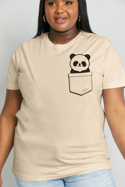 Simply Love Full Size Panda Graphic Cotton Tee