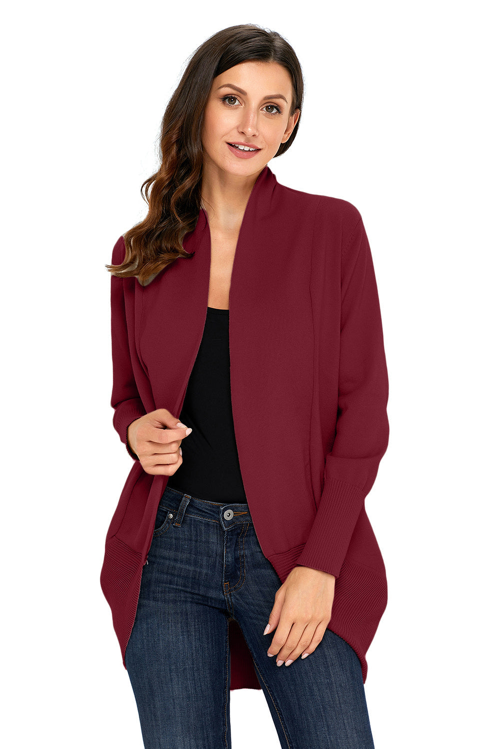 Super Soft Long Sleeve Open Cardigan Kiwidrop