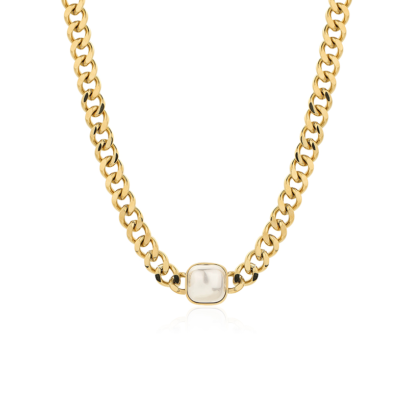 Women's Plastic Pearl Chain Retro Necklace Kiwidrop