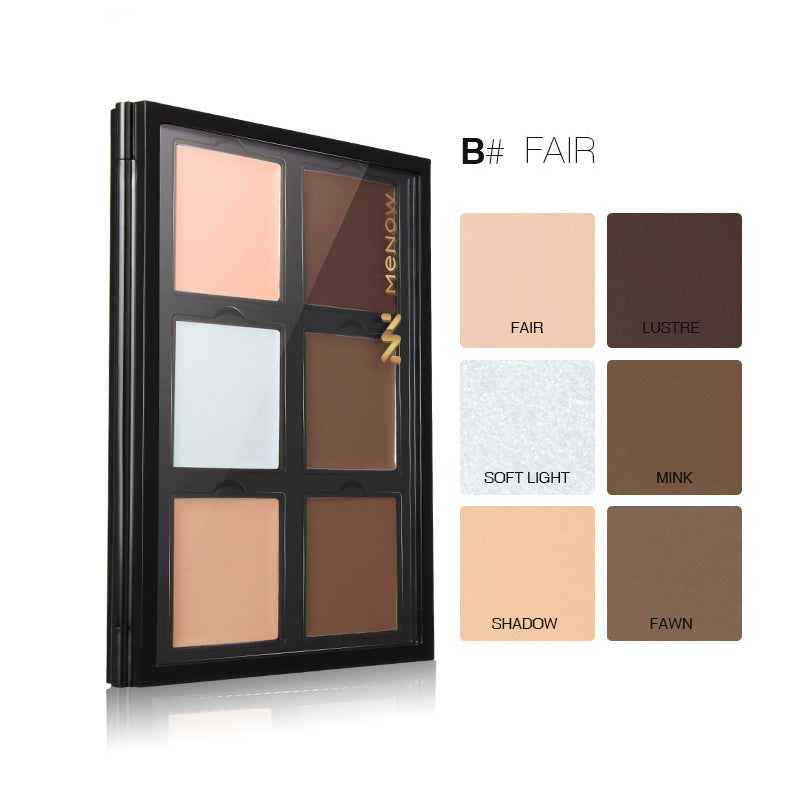 MENOW CO01 HD 6 Colors/Set of Concealer Palette Face Contour Retouching Cosmetics Hypersku