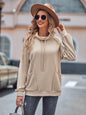 Drawstring Sweatshirt with Pockets