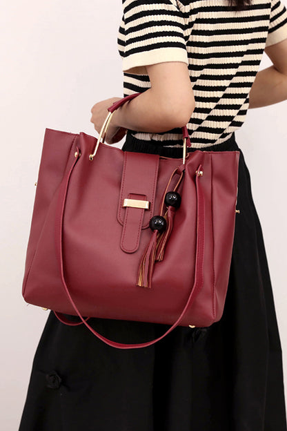 3-Piece PU Leather Bag Set