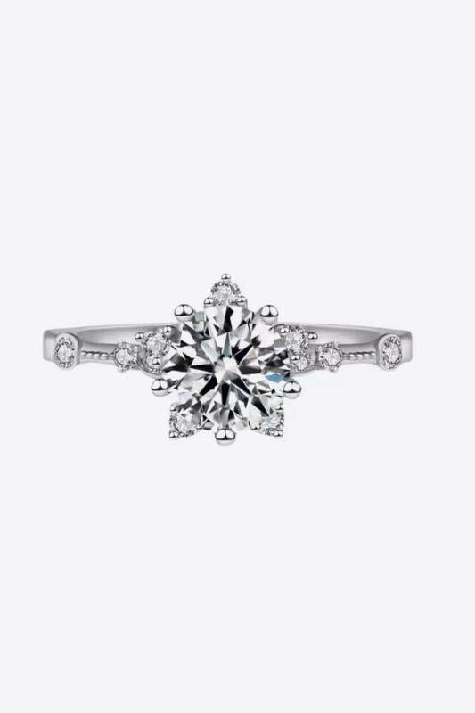 1 Carat Moissanite 6-Prong Ring - DunbiBeauty, LLC