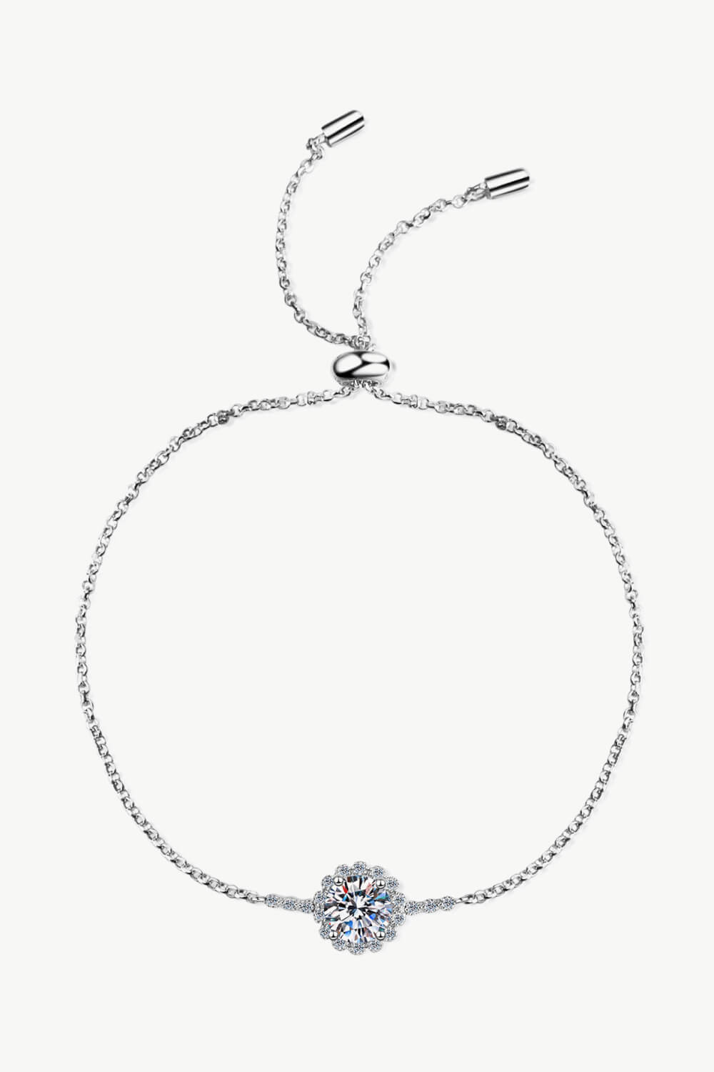 1 Carat Moissanite Chain Bracelet - DunbiBeauty, LLC