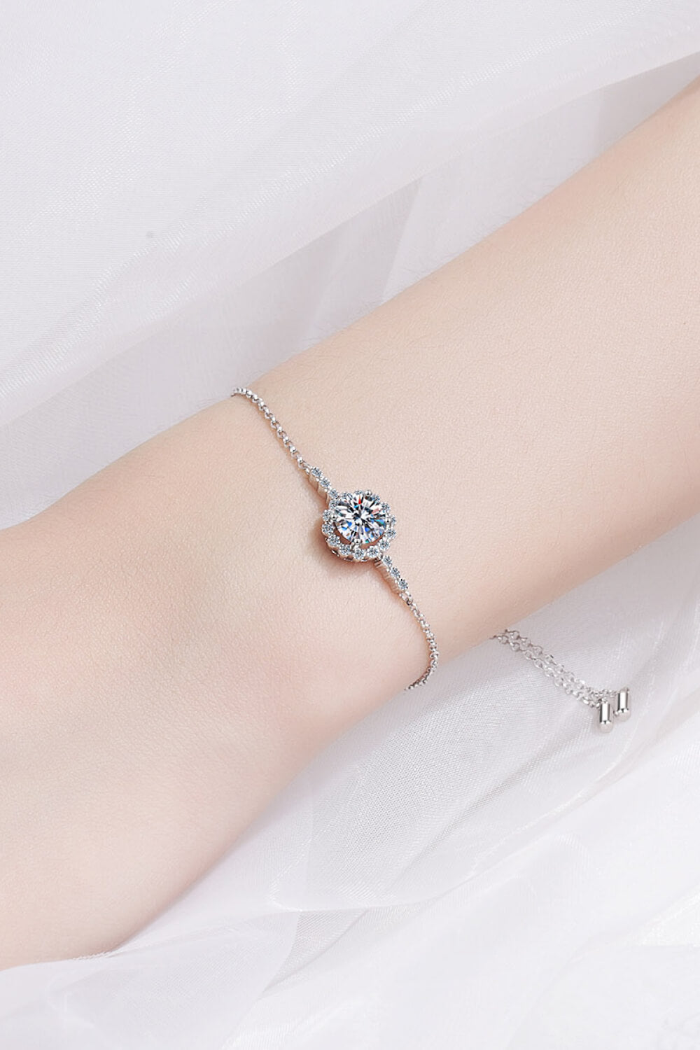 1 Carat Moissanite Chain Bracelet - DunbiBeauty, LLC