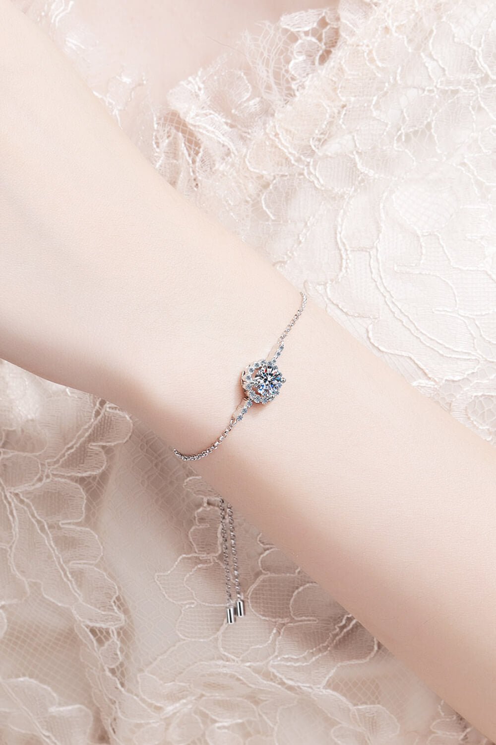 1 Carat Moissanite Chain Bracelet - DunbiBeauty, LLC