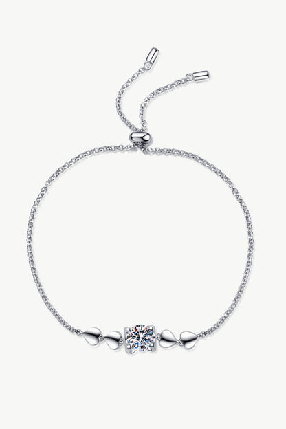 1 Carat Moissanite Heart Bracelet - DunbiBeauty, LLC