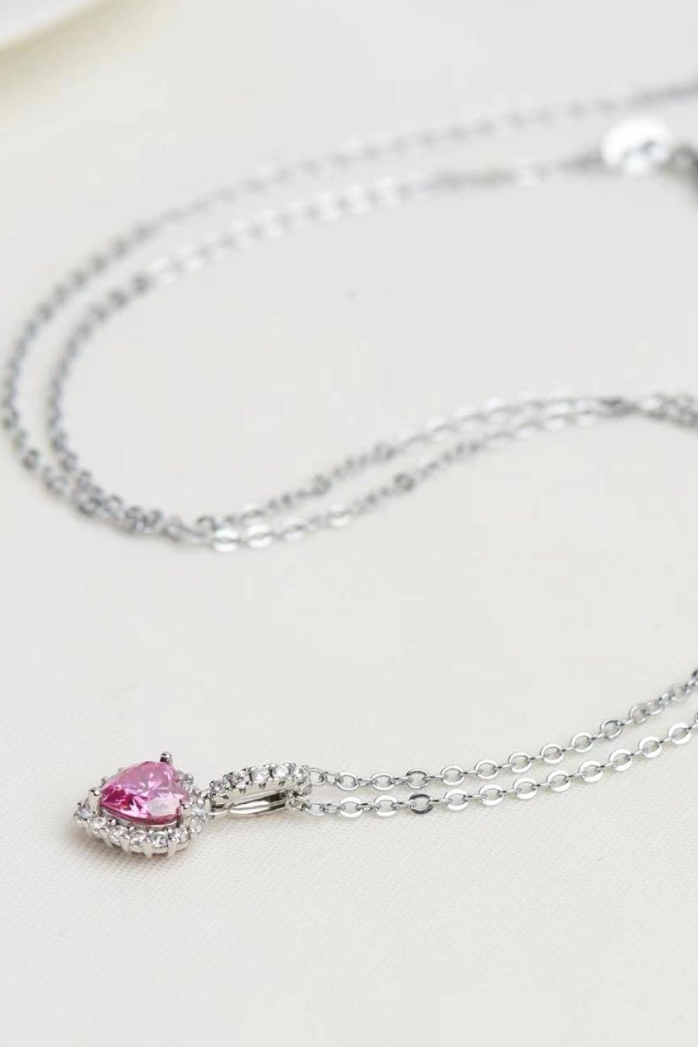 1 Carat Moissanite Heart Pendant Necklace - DunbiBeauty, LLC