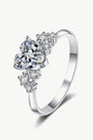 1 Carat Moissanite Heart Ring - DunbiBeauty, LLC