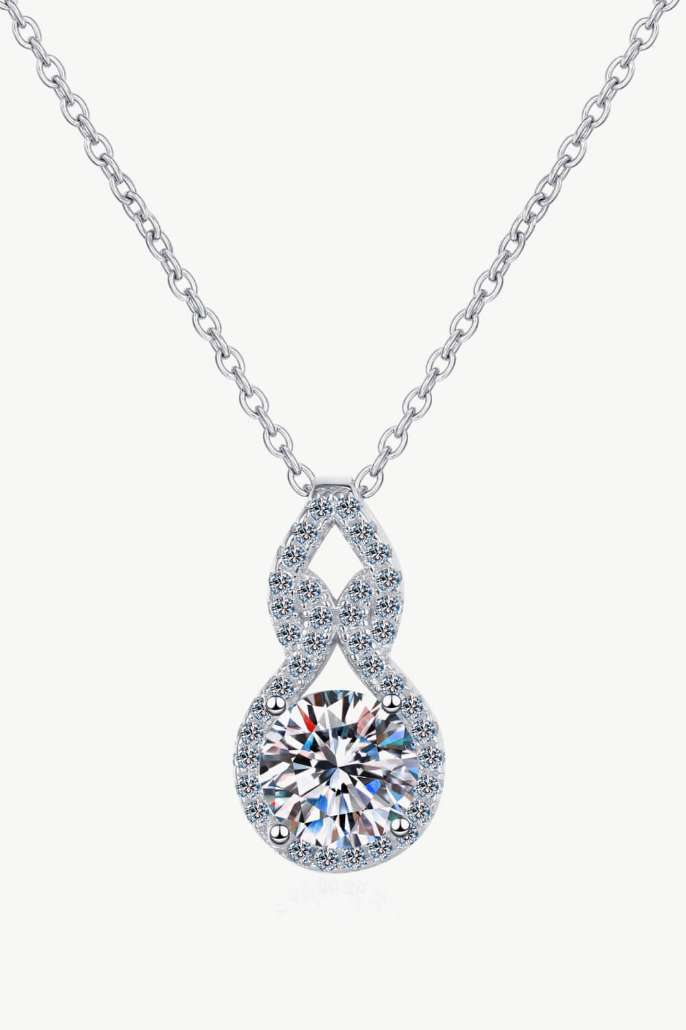 1 Carat Moissanite Pendant Necklace - DunbiBeauty, LLC