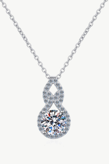 1 Carat Moissanite Pendant Necklace - DunbiBeauty, LLC