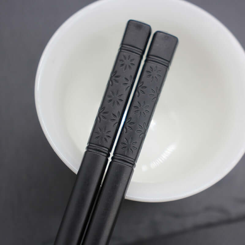 1 Pair Chinese style chopsticks tableware food stick alloy Catering utensils sushi sticks Non-slip Household Kitchen Utensils - DunbiBeauty, LLC