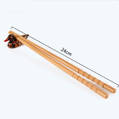 1 Pairs Bamboo Ecological Chopsticks Handmade Wood Chop Sticks Korean Kitchen Supplies Reusable Adult Eating Utensils Cutlery - DunbiBeauty, LLC