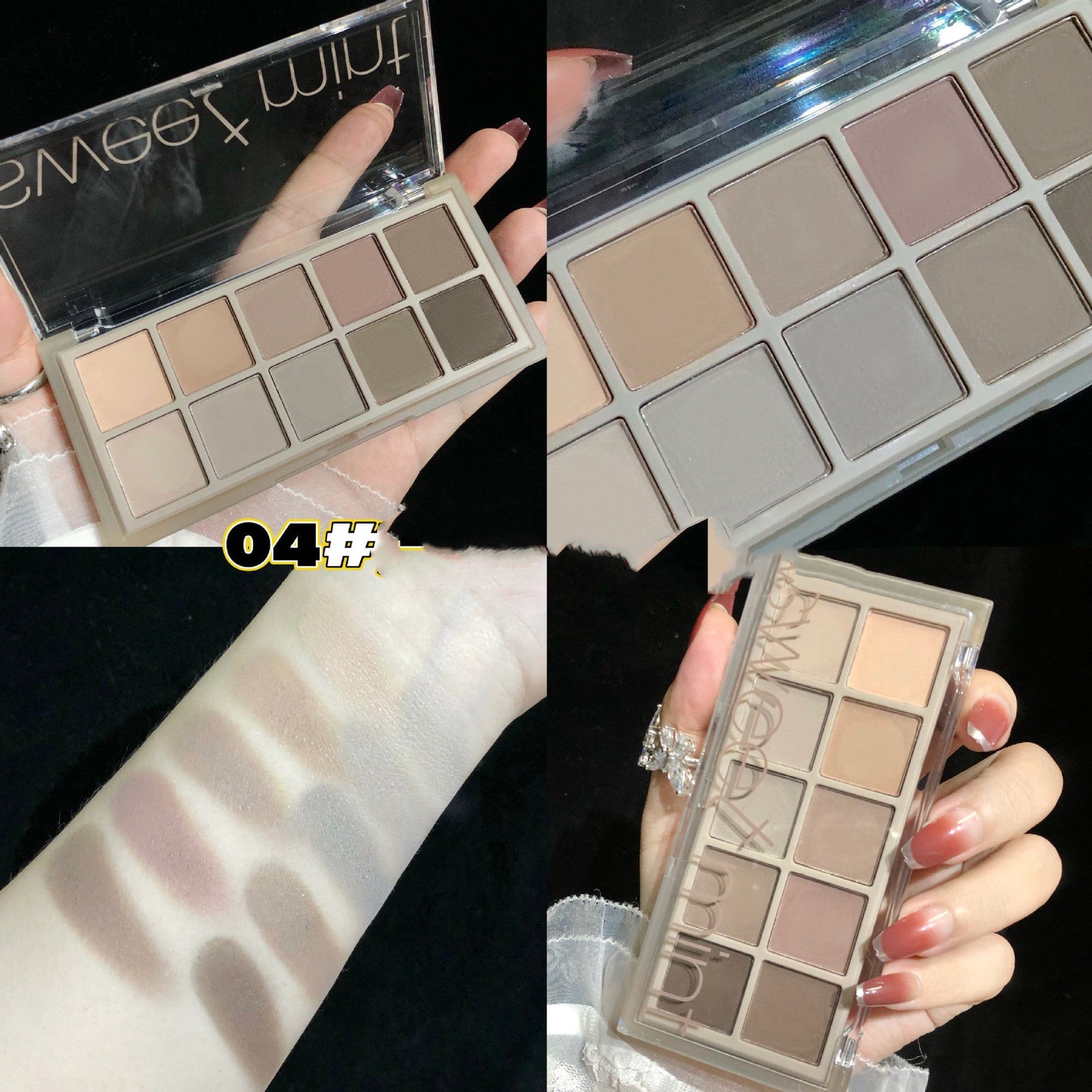 10Shades Of Eyeshadow Pearly Matte Earth Lasting Palette - DunbiBeauty, LLC