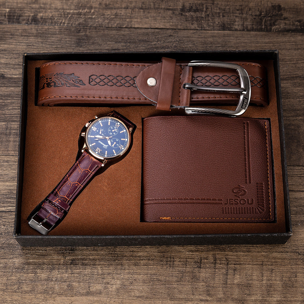 Men's Watch, Belt and Wallet Gift Set SupDropshipping