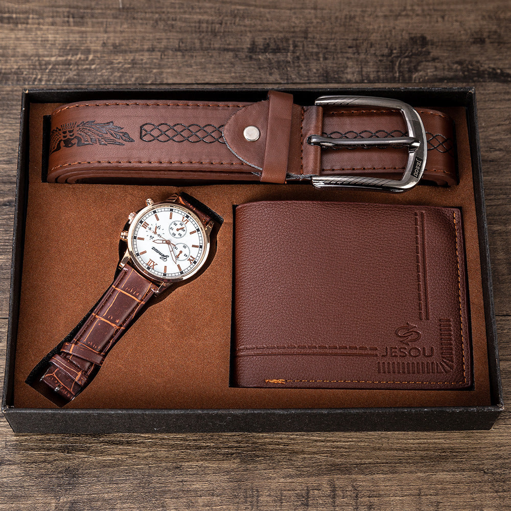 Men's Watch, Belt and Wallet Gift Set SupDropshipping