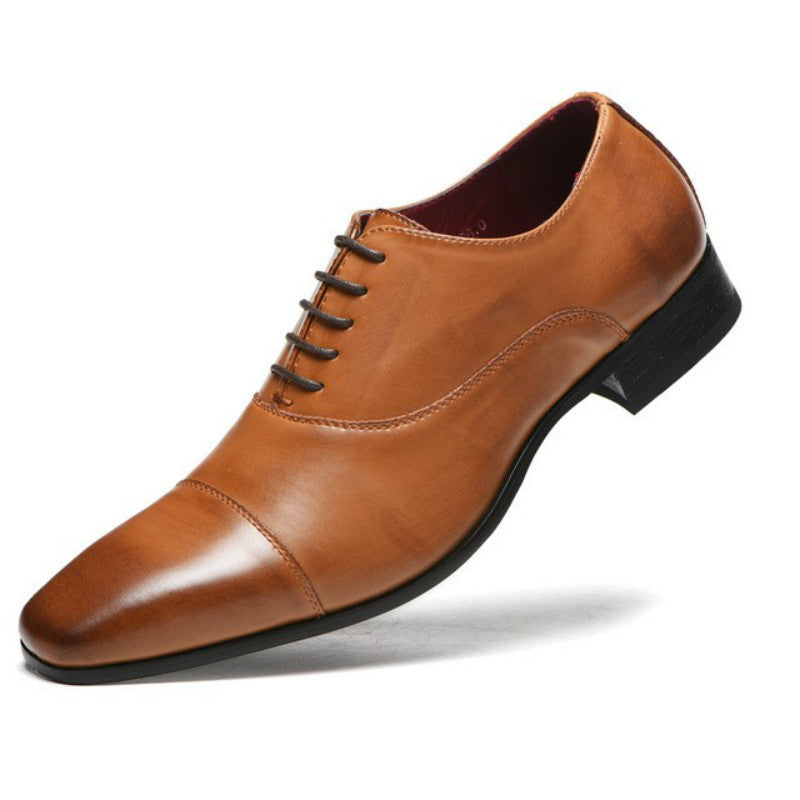 Three joint men's shoes casual British lace-up shoes