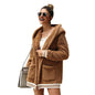 Original design cross-border women's hooded fur coat long top DropShipMan