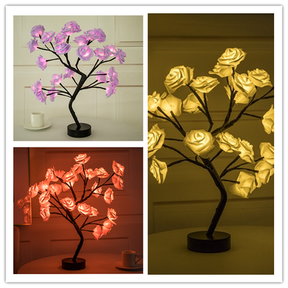 Rose Flower Tree LED Lamp