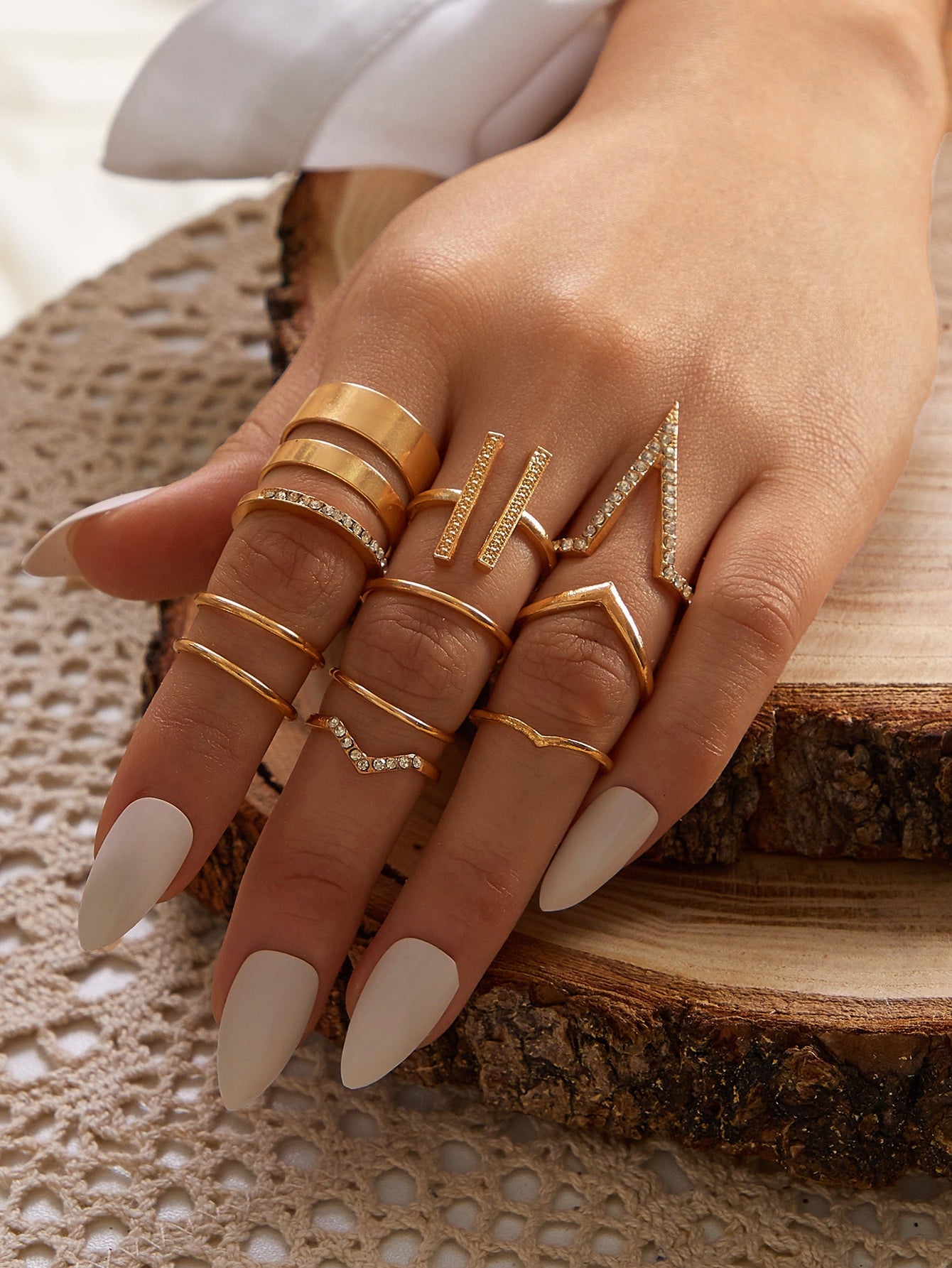 Women's Geometric Ring Set nihaodropshipping