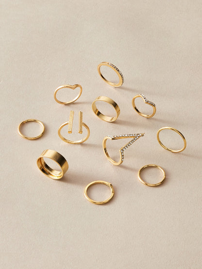 Women's Geometric Ring Set nihaodropshipping