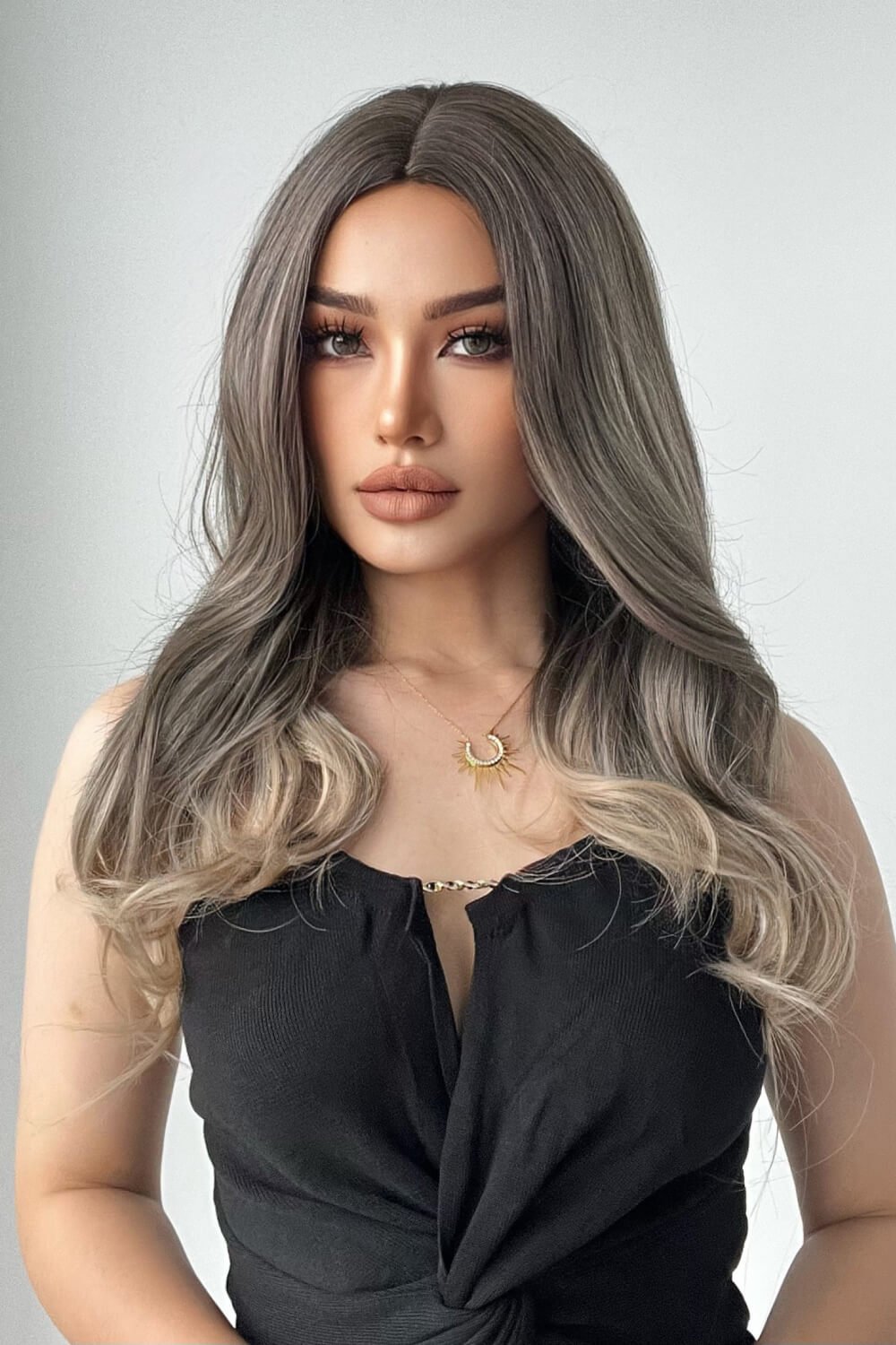 13*1" Full-Machine Wigs Synthetic Long Straight 24" - DunbiBeauty, LLC