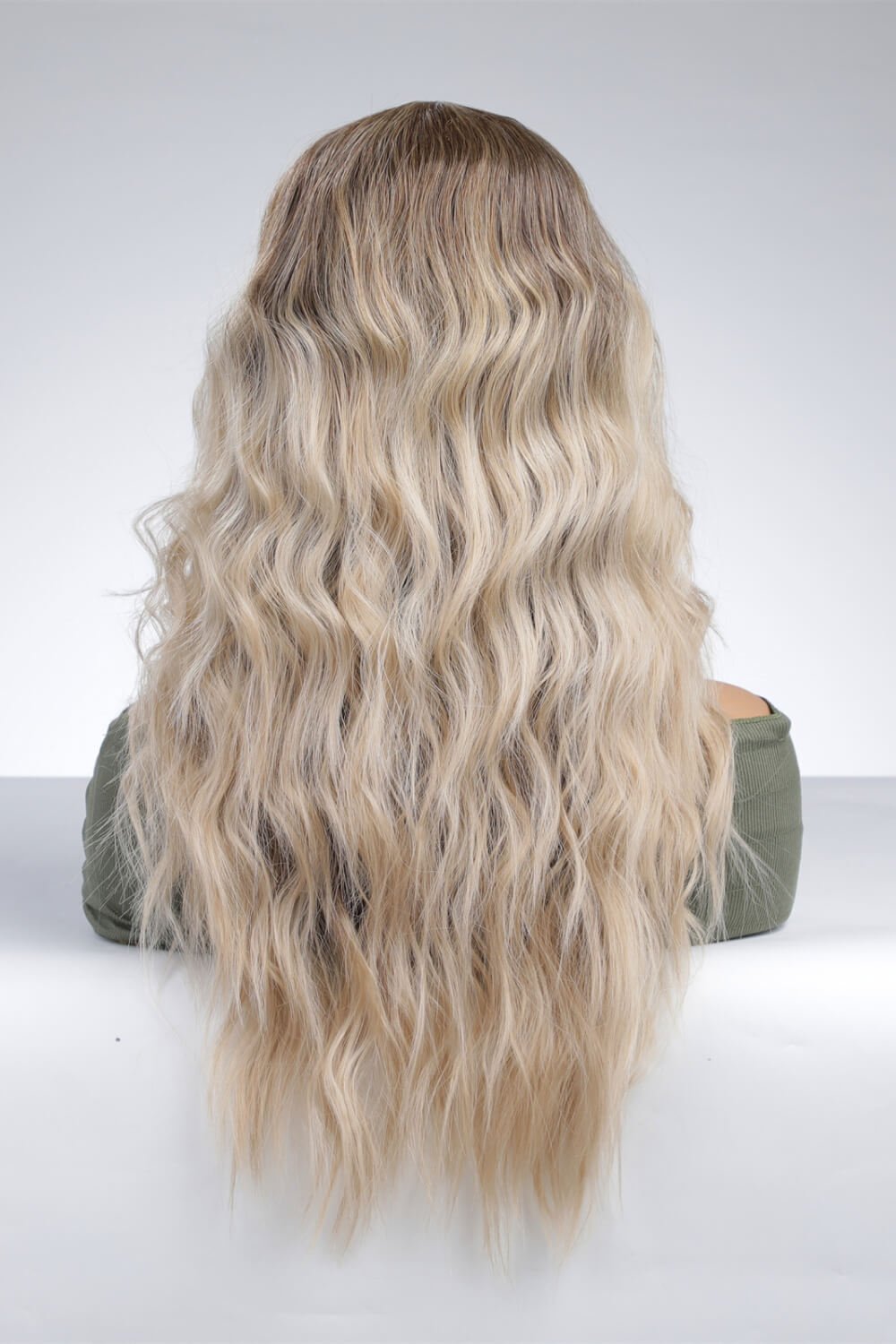 13*2" Lace Front Wigs Synthetic Long Wave 24'' 150% Density - DunbiBeauty, LLC