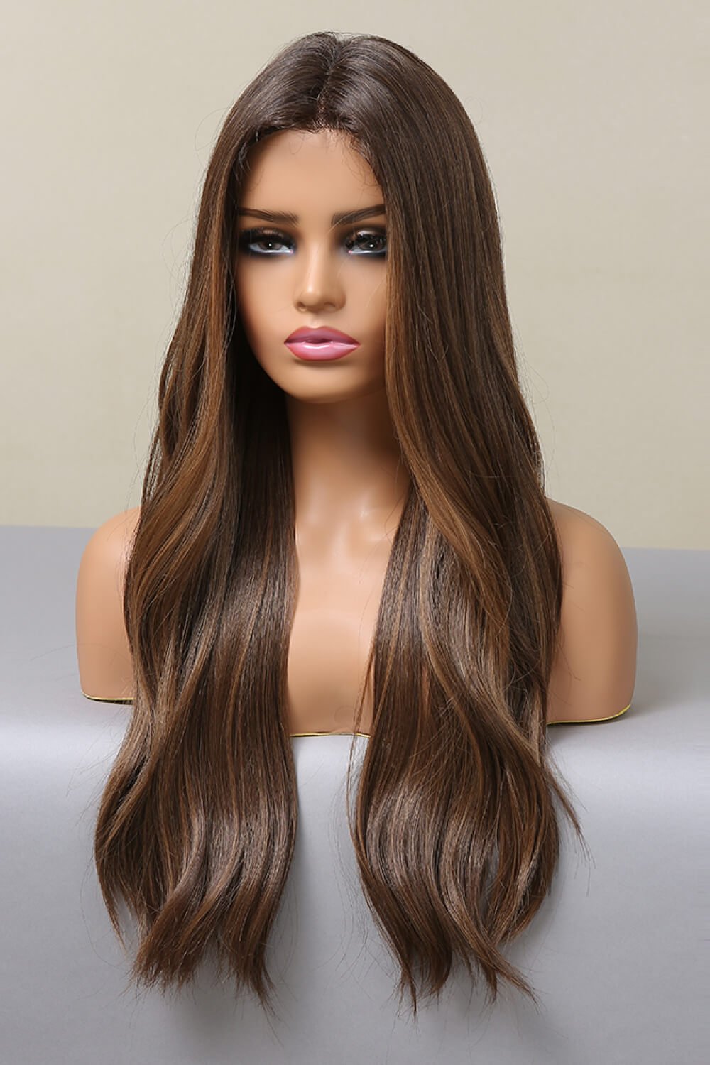 13*2" Lace Front Wigs Synthetic Long Wave 26" Heat Safe 150% Density - DunbiBeauty, LLC