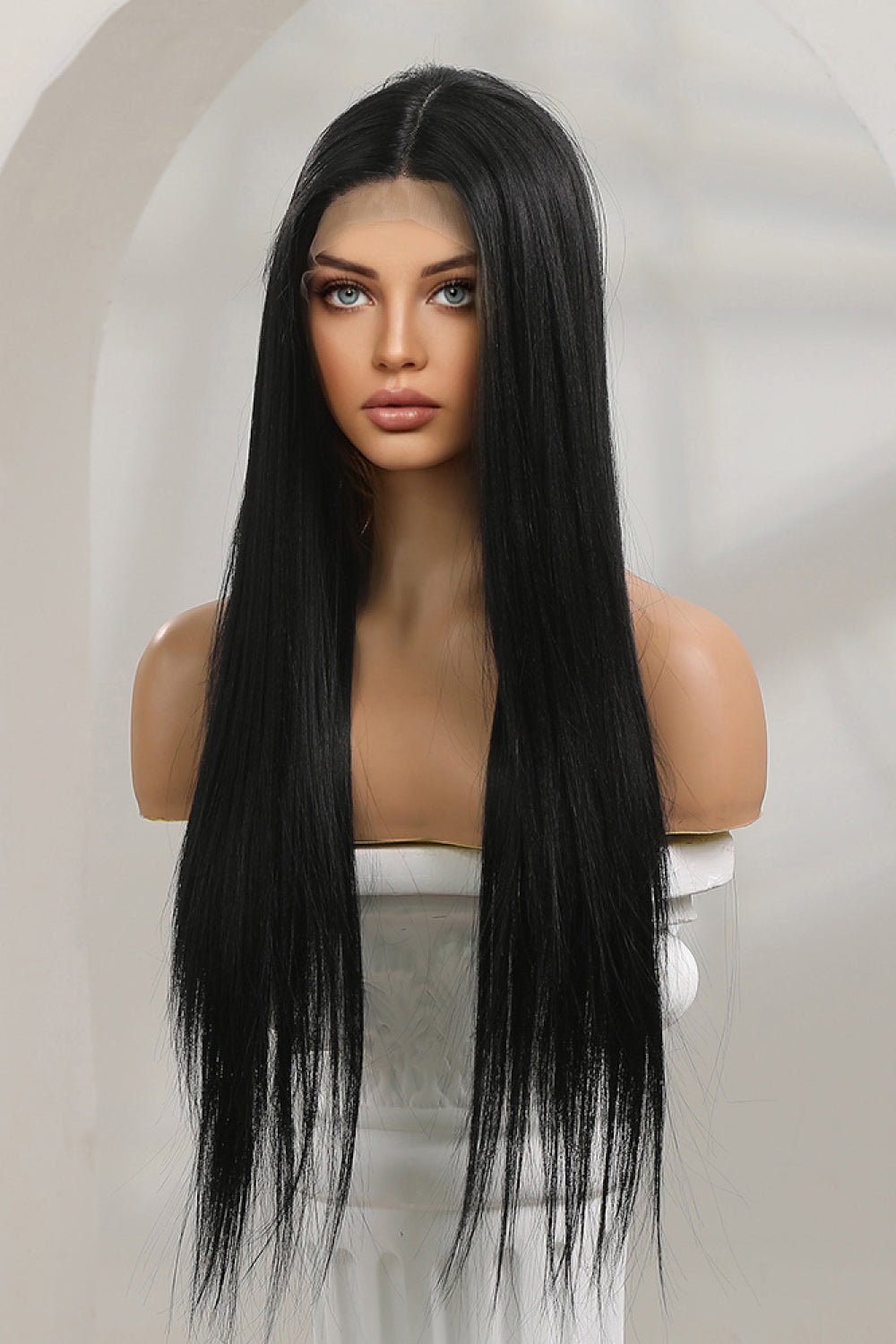 13*2" Long Lace Front Straight Synthetic Wigs 26" Long 150% Density - DunbiBeauty, LLC