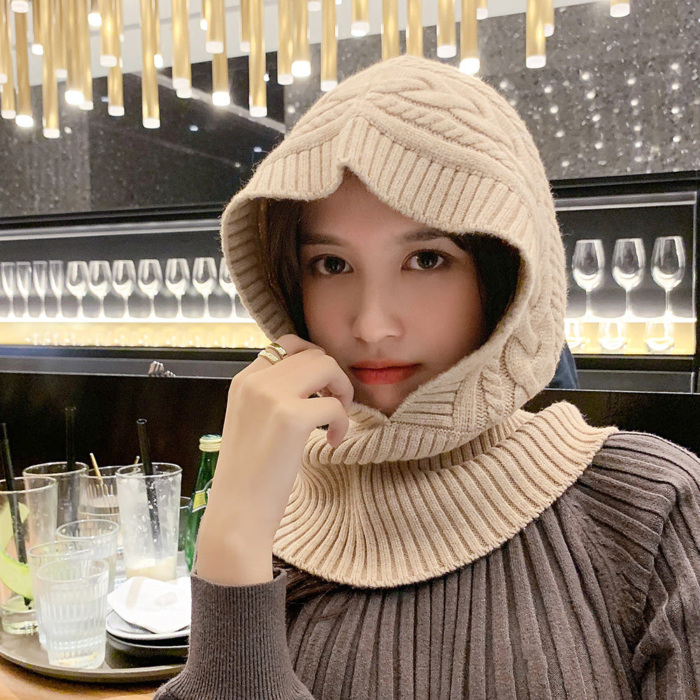 Unisex Versatile Knitted Hood for Cold Weather nihaodropshipping