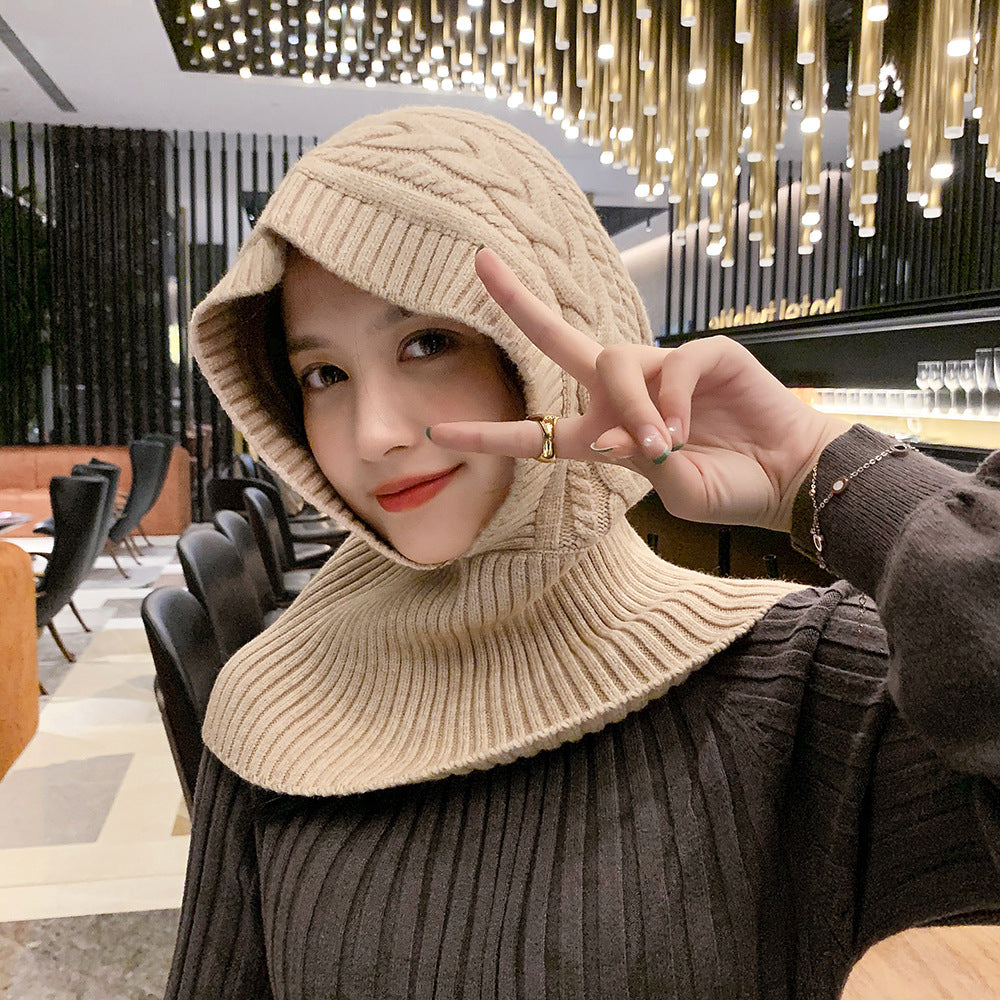 Unisex Versatile Knitted Hood for Cold Weather nihaodropshipping