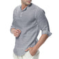 Men's Causal Form Fitting 3 Quarter Sleeve Shirt nihaodropshipping