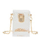 Transparent Box Shaped Acrylic Chain Shoulder Bag nihaodropshipping