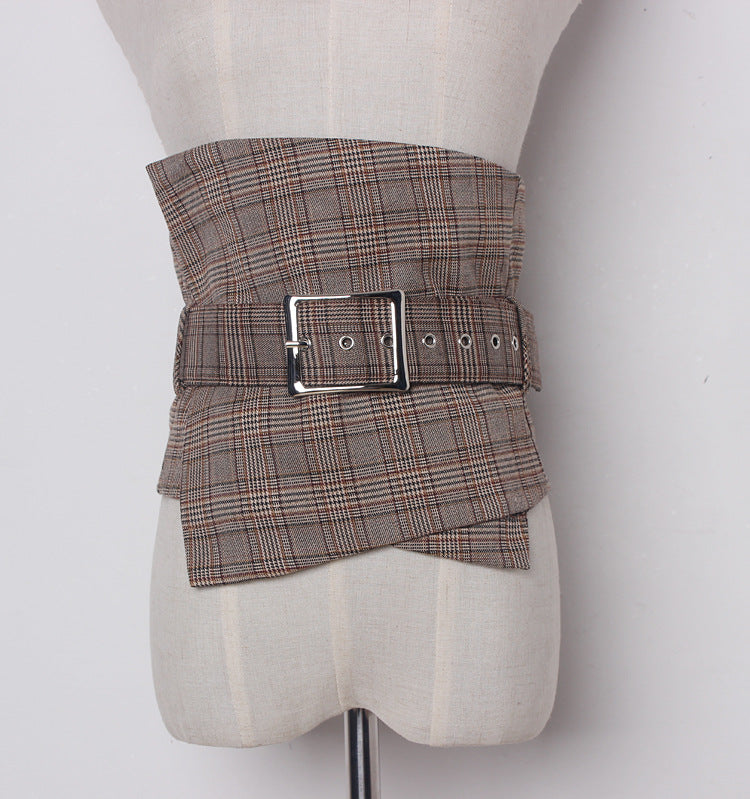 Plaid Skirt Style Waist Belt nihaodropshipping