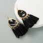 Women's PU Leather Tassel Earrings nihaodropshipping