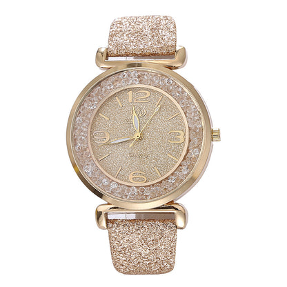 Starry Sky Theme Watch with Glitter Band nihaodropshipping