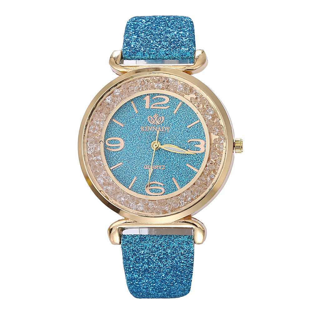 Starry Sky Theme Watch with Glitter Band nihaodropshipping