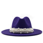 Women's Fashion Fedora with Pearl Band nihaodropshipping