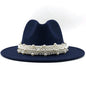 Women's Fashion Fedora with Pearl Band nihaodropshipping