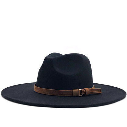 Women's Wide Brim Wool Fedora nihaodropshipping