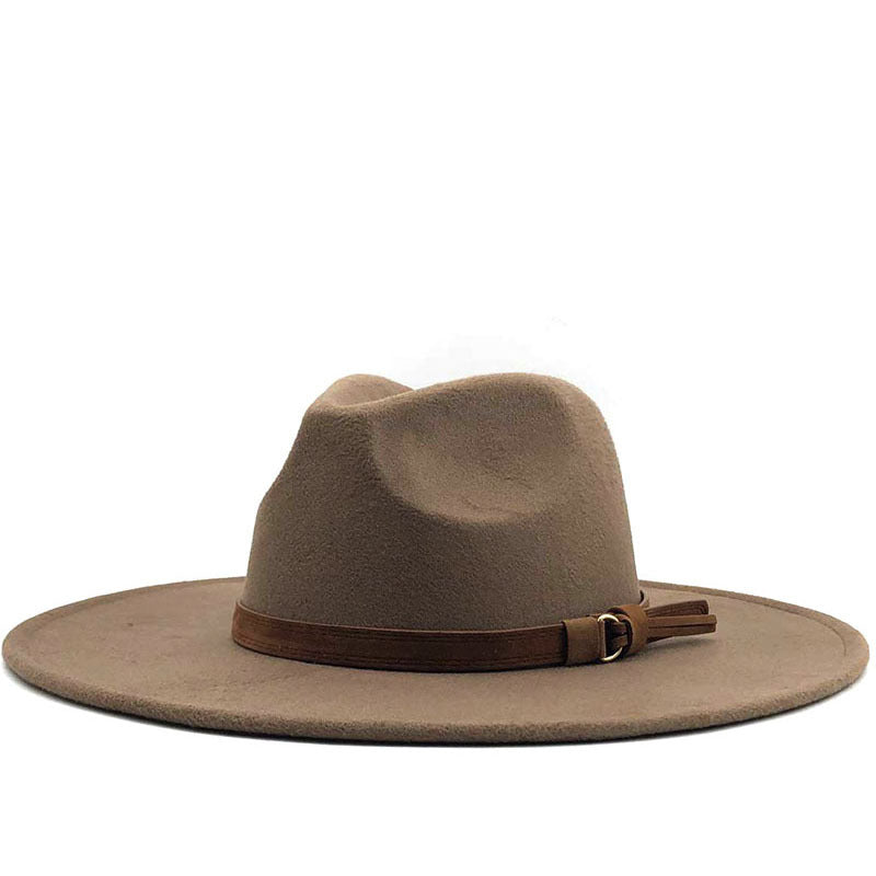 Women's Wide Brim Wool Fedora nihaodropshipping