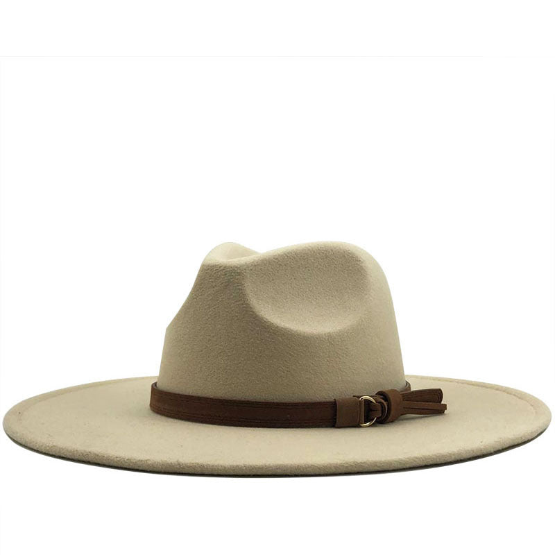 Women's Wide Brim Wool Fedora nihaodropshipping