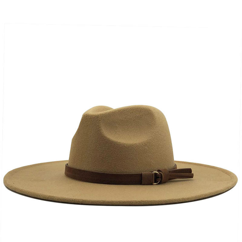 Women's Wide Brim Wool Fedora nihaodropshipping