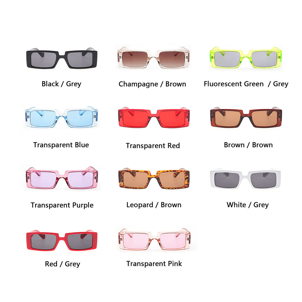 Women's Square Translucent Frame Style Sunglasses nihaodropshipping