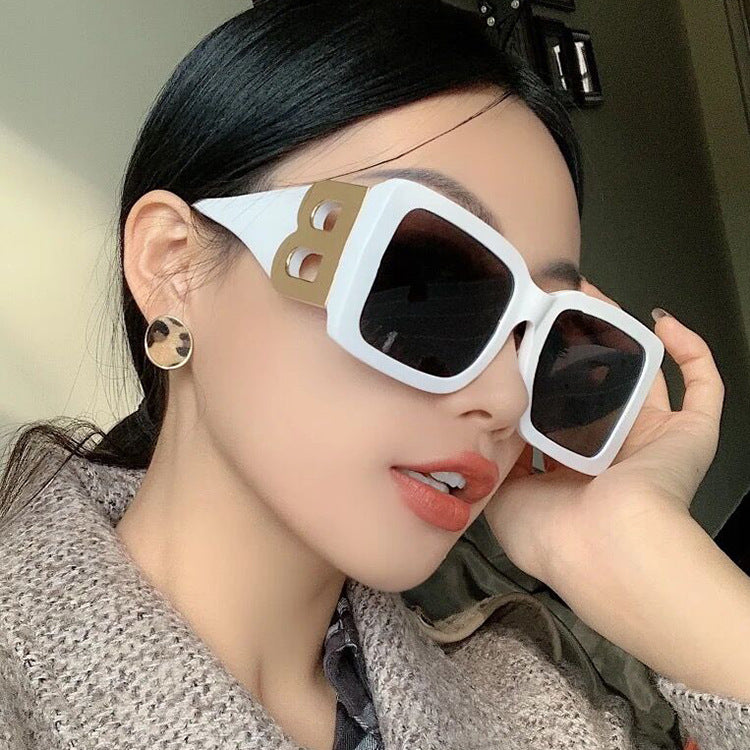 Women's Big Frame Sunglasses with the Letter B Frames nihaodropshipping