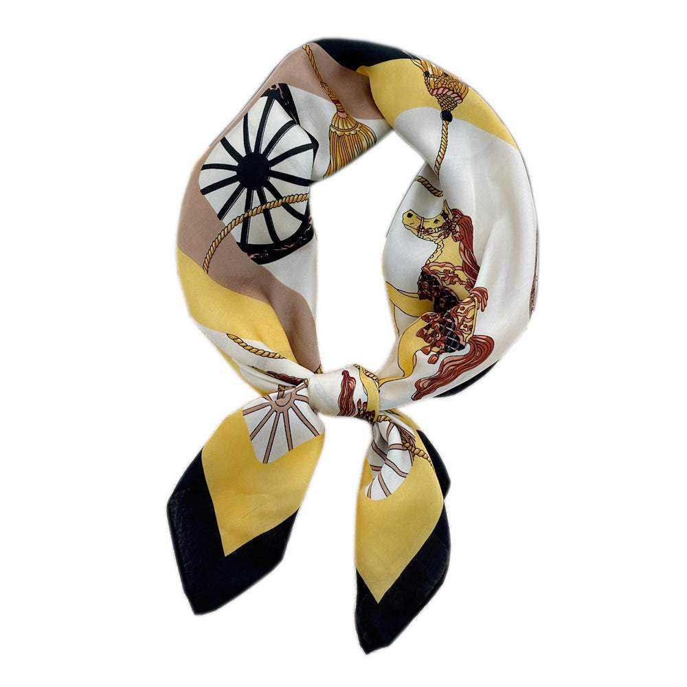 Women's Printed Silk Scarf nihaodropshipping